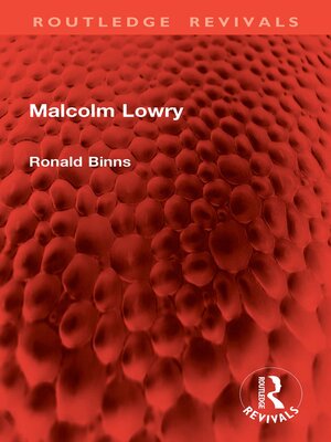 cover image of Malcolm Lowry